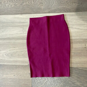 WOW Couture Bandage Pencil Skirt Burgundy Size Small